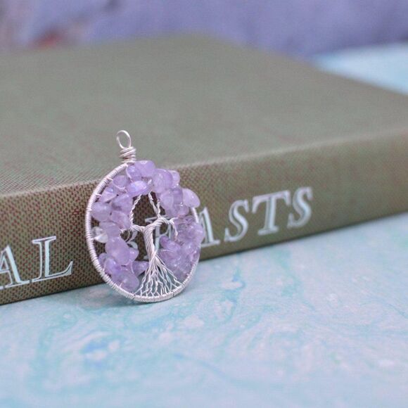 Tree of Life Pendant - Sterling Silver & Amethyst - Picture 5 of 5